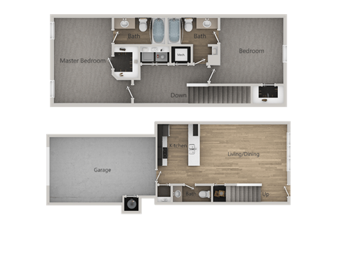 2Bed_2.5Bath Townhome at Parc on Center Apartments & Townhomes, Orem